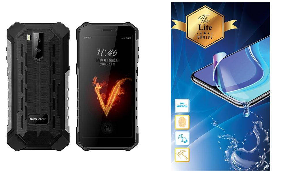 

Защитная пленка Armor Lite на экран Ulefone Armor X2, Прозрачный