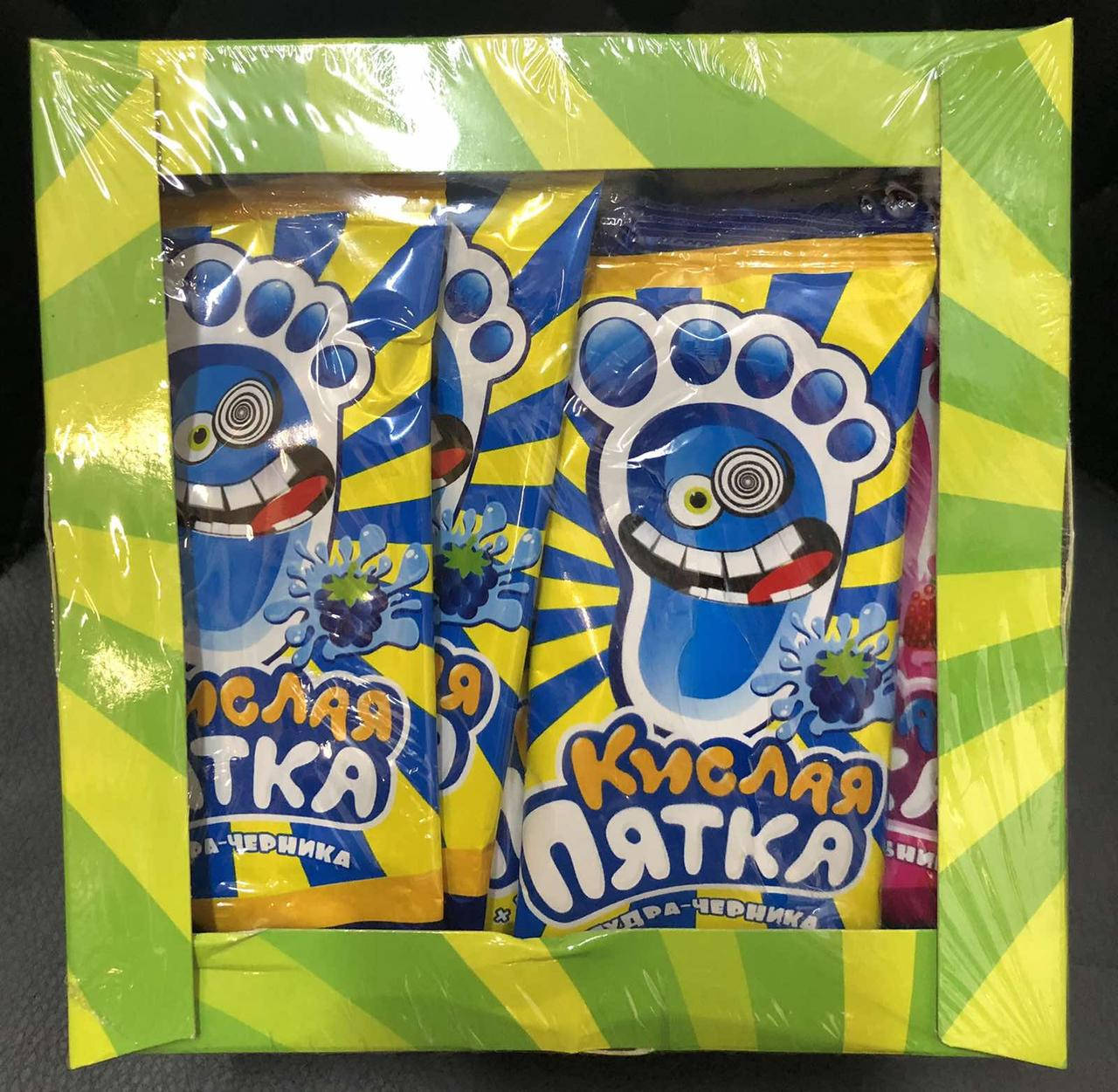 

Леденец на палочке Кислая Пятка, 10гр 24шт
