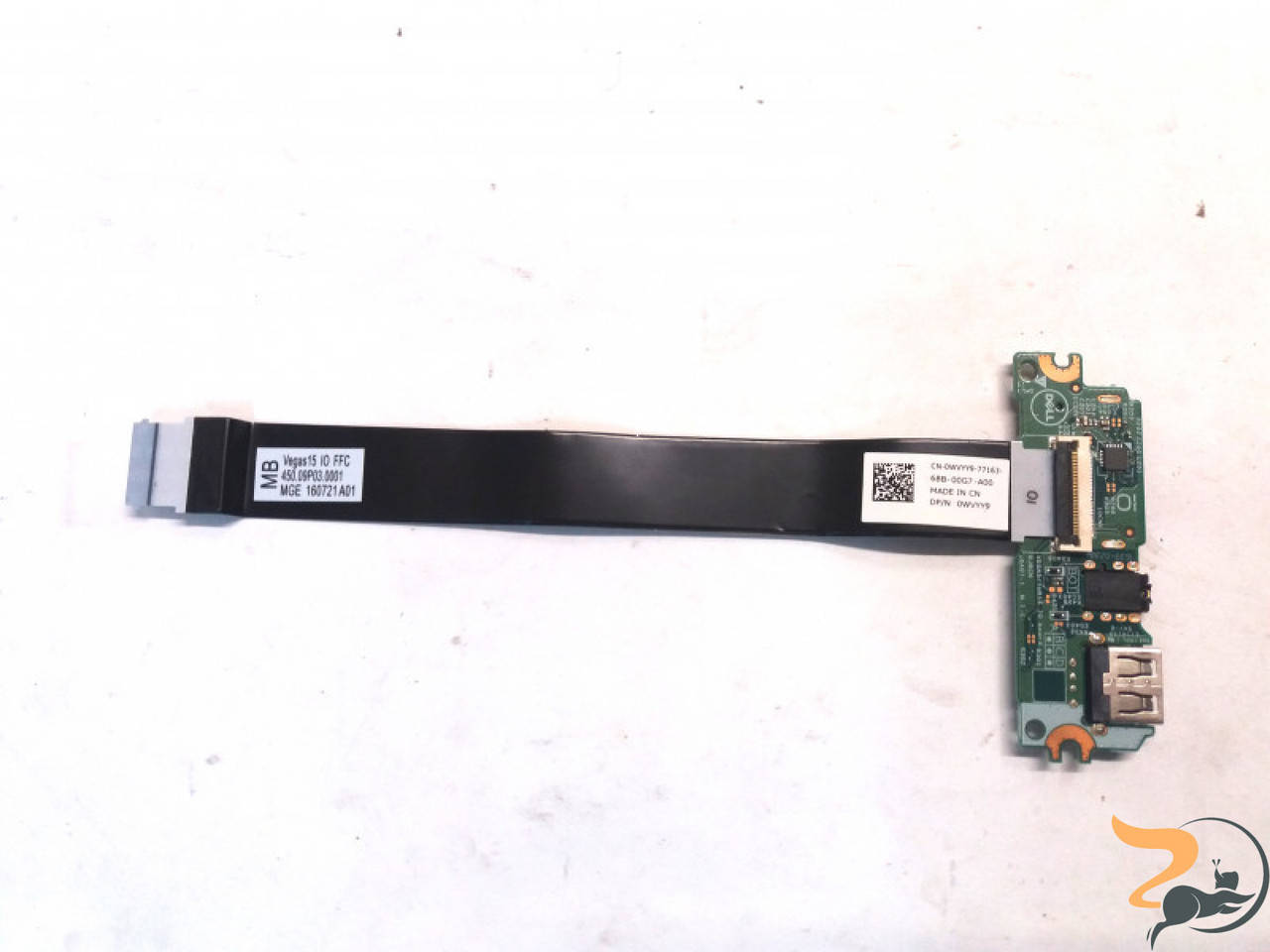 

Додаткова плата USB, Jack, Card, для ноутбука Dell Vostro 15 5100, RJRCN, 0WVYY9, 450.09P03.0001, Б/В. Без