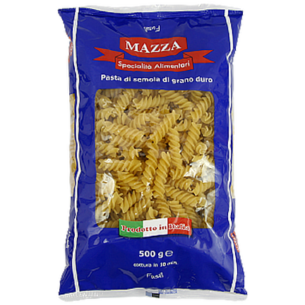 

Макарони Мазза фусіллі Mazza fusilli 500g 24шт/ящ (Код : 00-00012297)