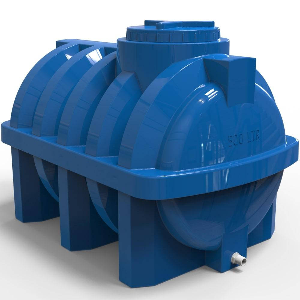 

Емкость горизонтальная 500 л ребро