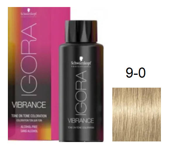 

Краска для волос Schwarzkopf igora Vibrance безаммиачная 9-0 Блондин 60 мл