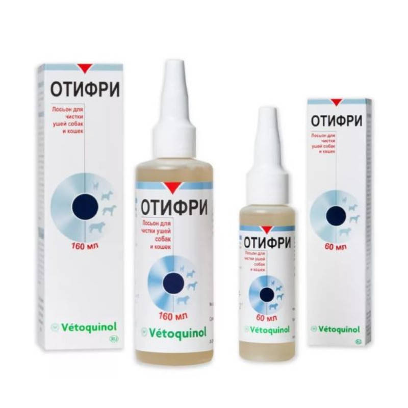 

Vetoquinol Otifree 60 мл - Средство Отифри для чистки ушей у собак и котов