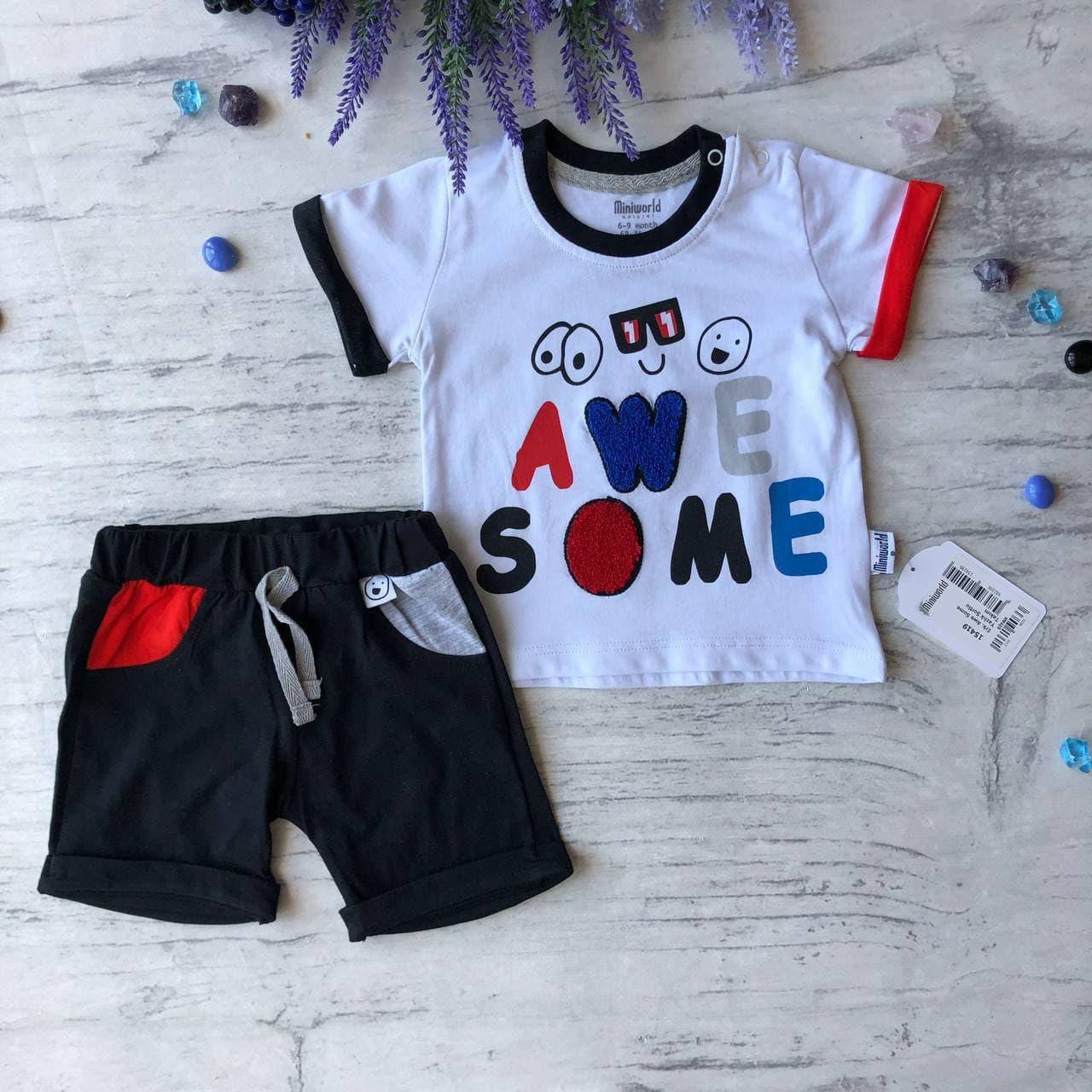 

Летний костюм на мальчика 803. Размер 68 см,