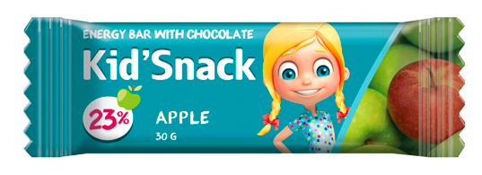 

Батончик энергетический Kid'Snack Яблоко 30гр/12шт
