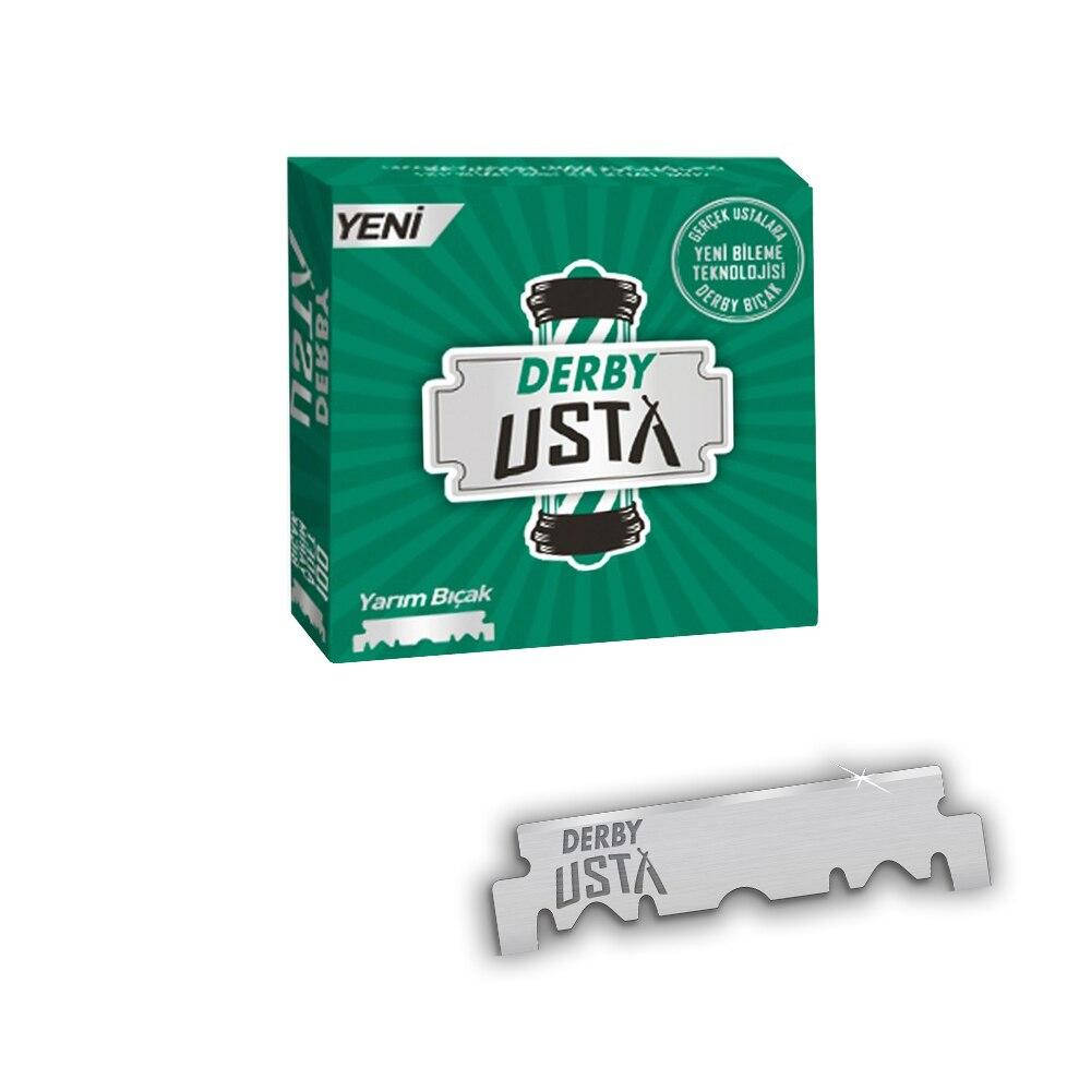 

Леза для шавет Derby Usta Single Edge Razor Blades половинки (100шт)