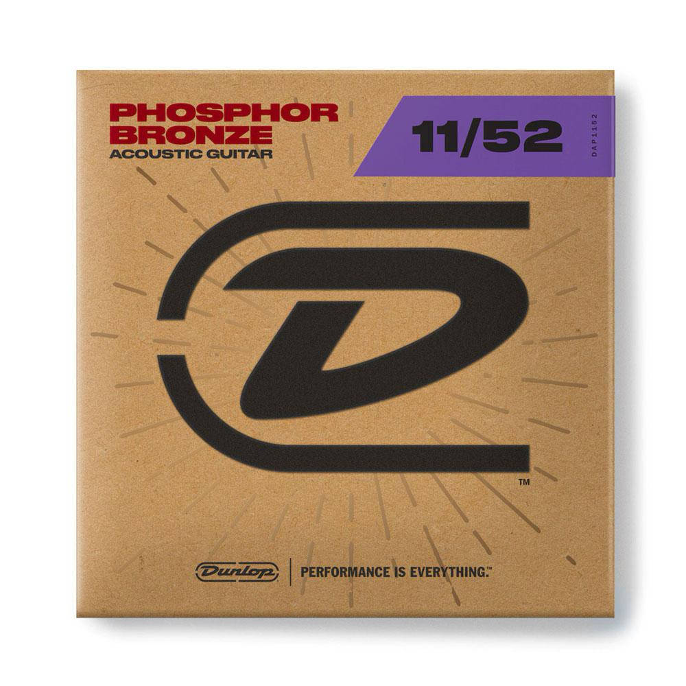 

Струни для акустичної гітари DUNLOP DAP1152 Phosphor Bronze Medium Light (11-52)