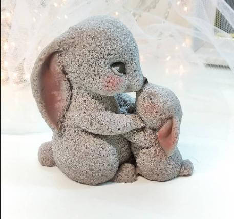 

Силиконовый молд 3D Зайчата