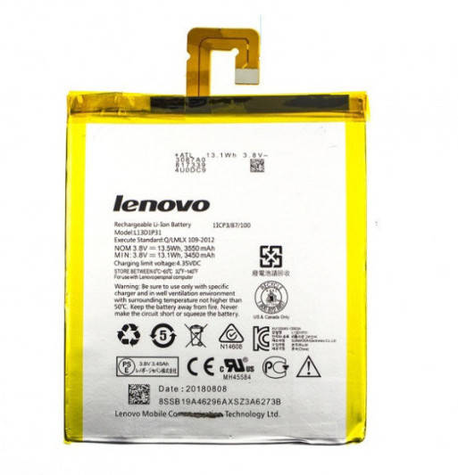 

Аккумулятор Lenovo L13D1P31 (S5000, S5000-F, tab2, A7-10F / 30TC)