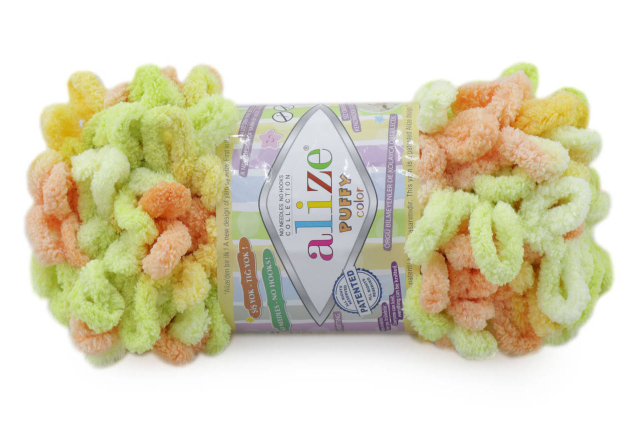 

Alize Puffy Color, №6313, Секционное крашение