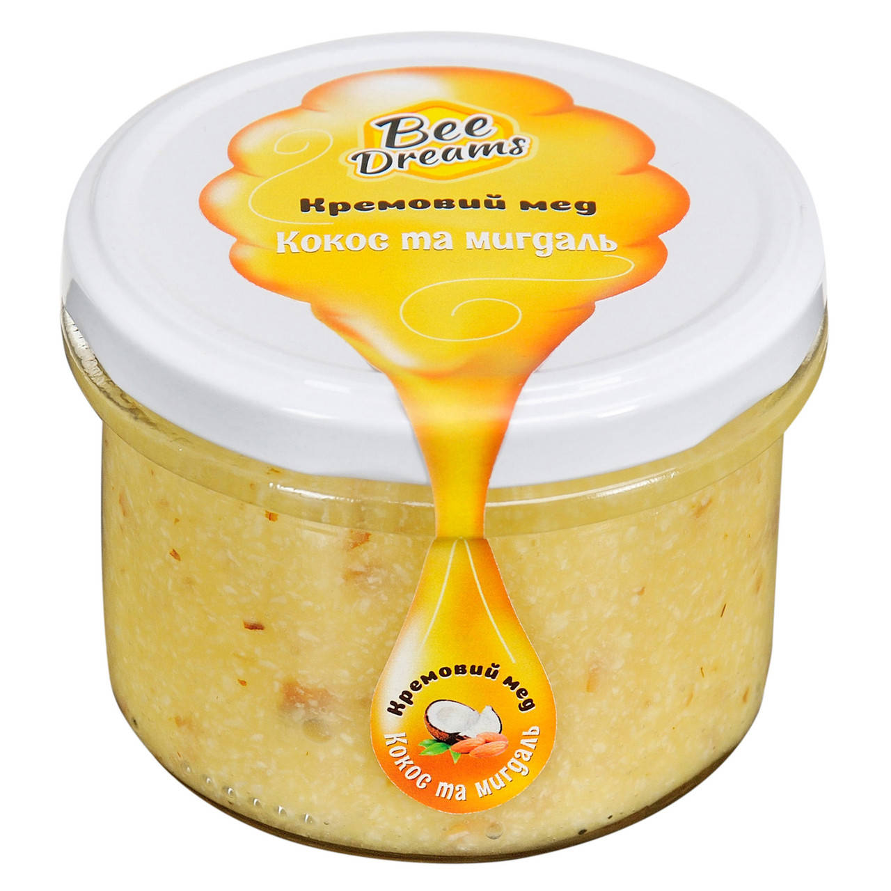 

Кремовий мед "Кокос-мигдаль" 250g