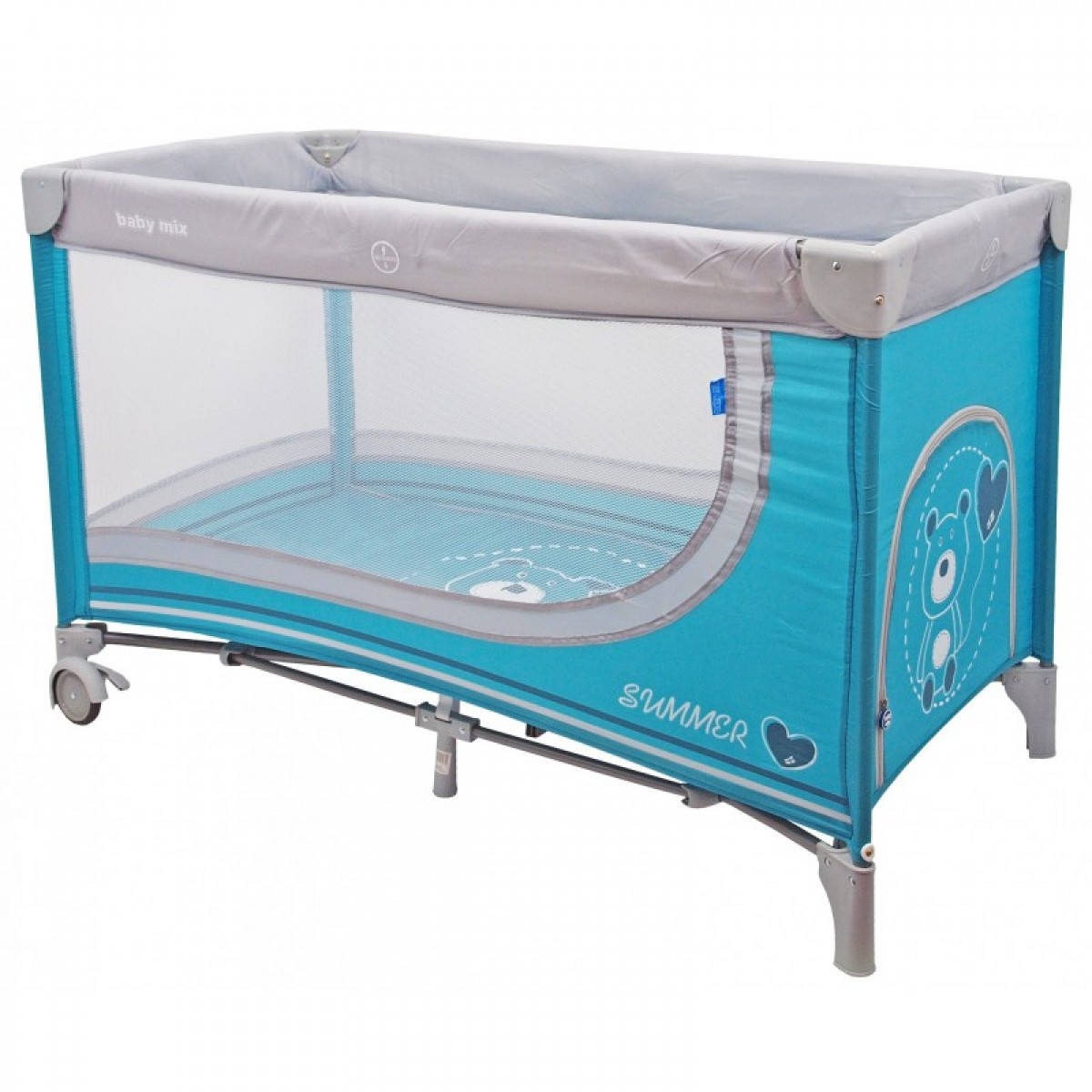 

Манеж-кровать Baby Mix HR-8052 Мишка 8052-192 blue, синий