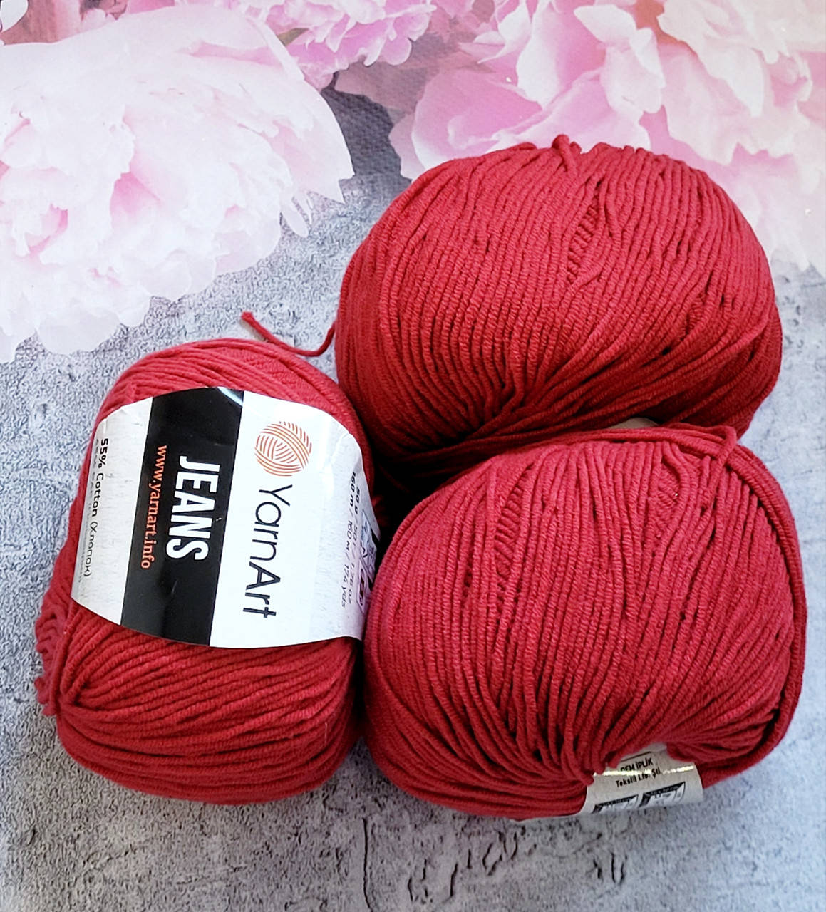 

YarntArt Jeans №51 вишня