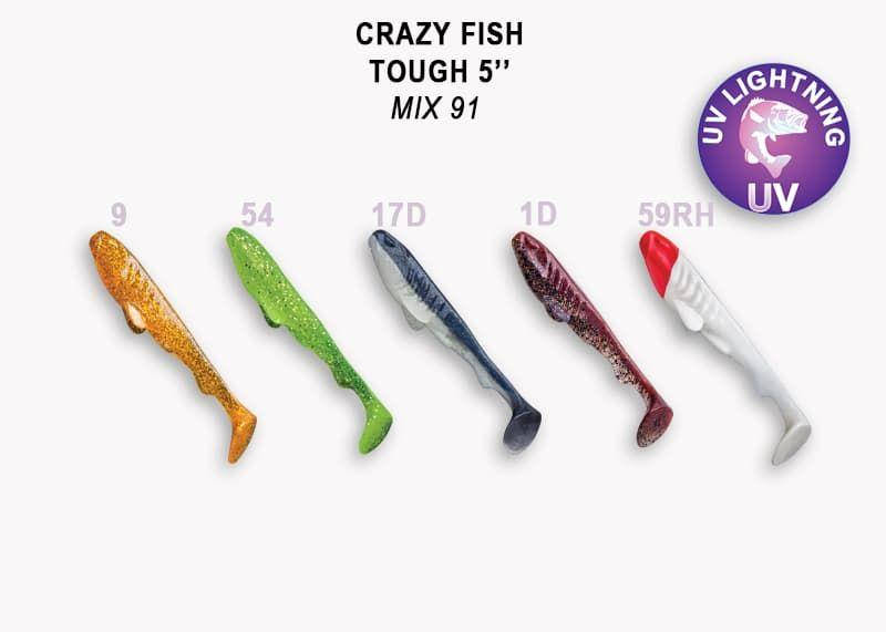 

Съедобный силикон Crazy Fish Tough 5" 28-125-M91-6 кальмар