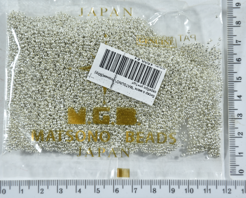 

Бисер №15 "MATSUNO"-Япония(50гр) серебро уп=1шт