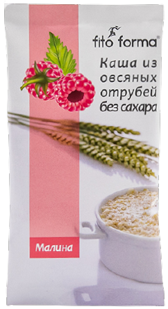 

Каша из овсяных отрубей Fito Forma без сахара с Малиной (40 грамм)
