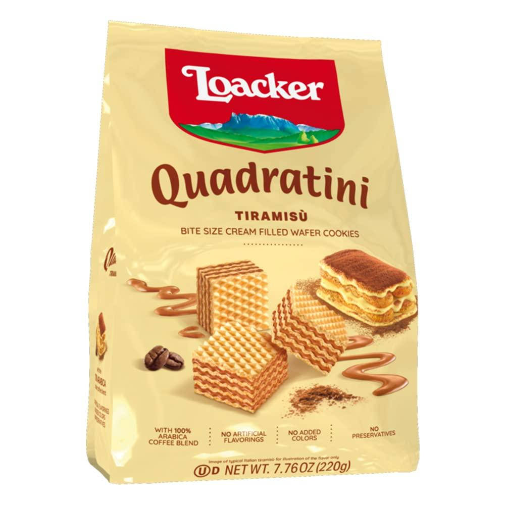 

Вафли Loacker Quadratini Tiramisu 220 g