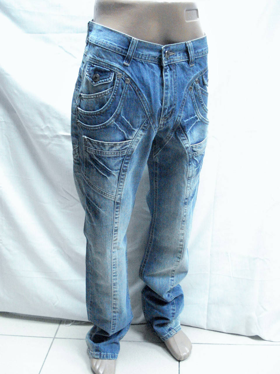 

Джинсы мужские Le Gutti плотные много карманов 968 (разм.28,)