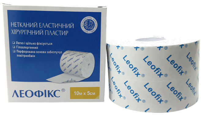 

Пластырь эластичный хирургический 10м*5см Леофикс/ Леон-Фарм