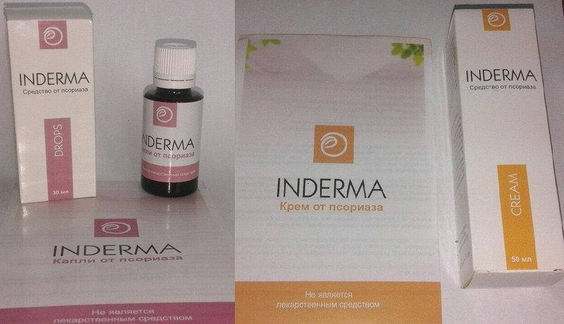 

Inderma - комплекс от псориаза - крем+капли (Индерма) Индия