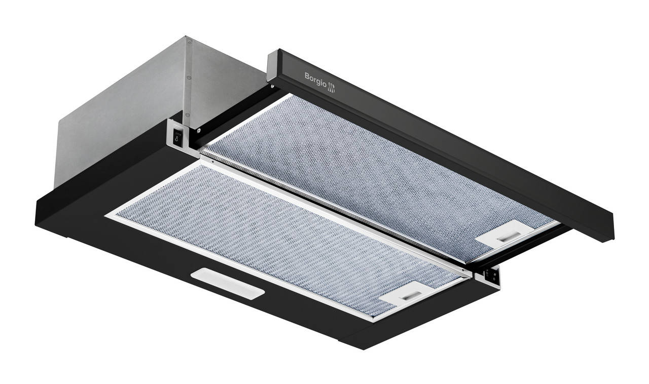 

Кухонная вытяжка встраиваемая BORGIO BLT(MR) full glass 60 black