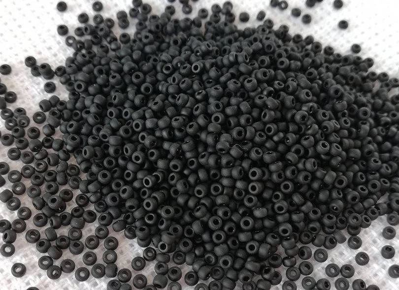 

Японський бісер Miyuki Круглий 11/0 0401F Black Matted