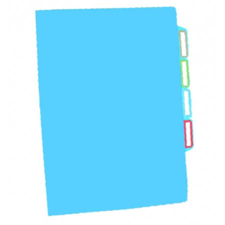 

Уголок А4 Economix на 3 отделения, ассорти