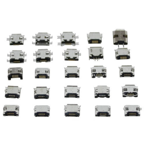 

25x MicroUSB разъем гнездо 5-ти контактное, набор