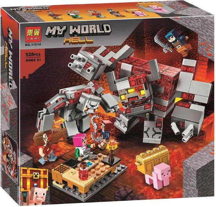 

Конструктор Битва за красную пыль LARI 11514 LEGO 21163 Майнкрафт