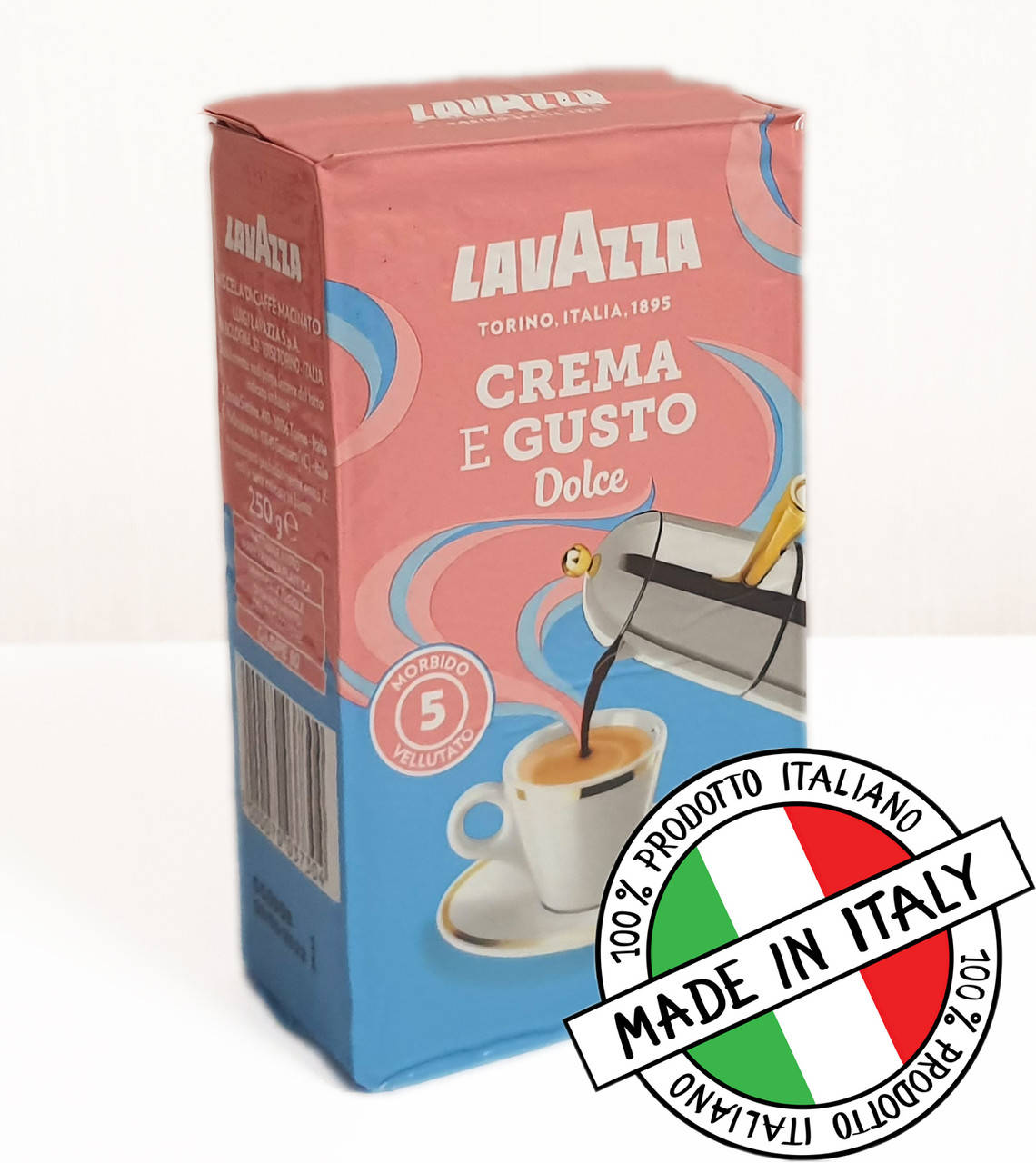 

Кофе молотый "Lavazza Crema e Gusto Dolce" 250 грамм Италия 50/50