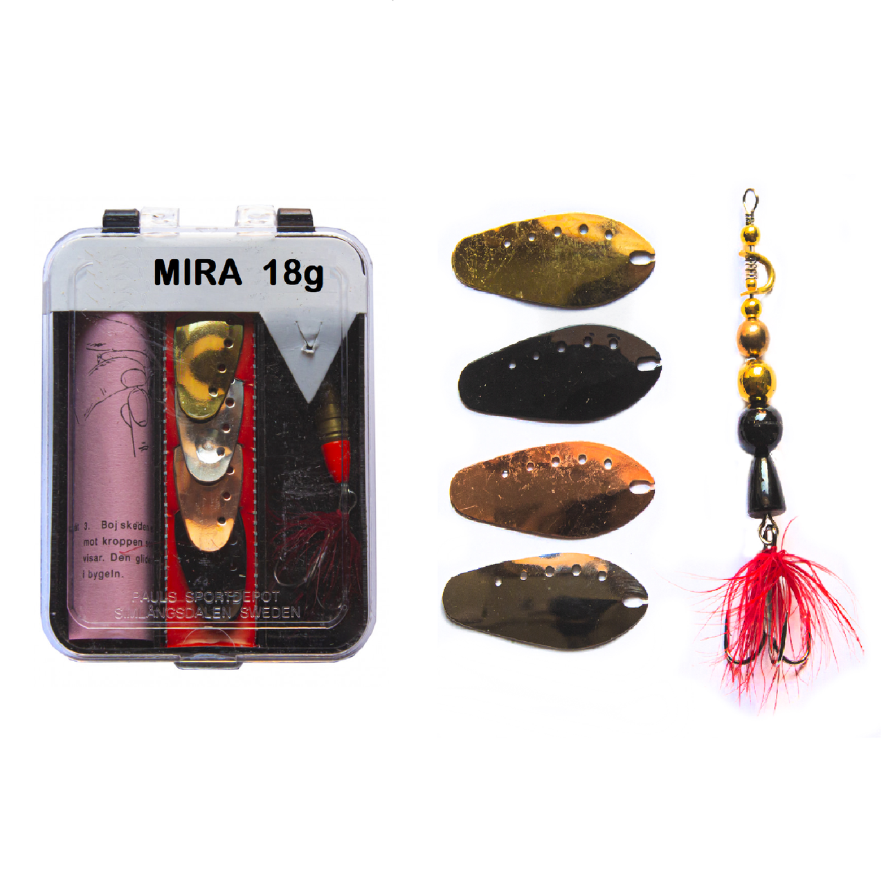 

Набор Блесна вертушка MIRA 18g + 4 сменных лепестка