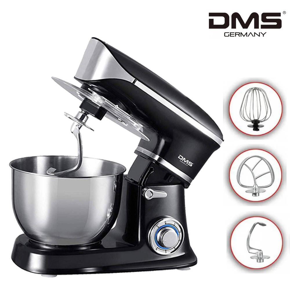 

Кухонный тестомес DMS 1900W 6.5L Black планетарный миксер