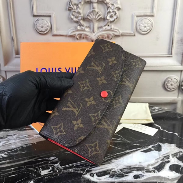 

Брендовый кошелек Louis Vuitton Emilie Премиум Качество клатч Новинка 2022 года барсетка Луи Виттон, Коричневый