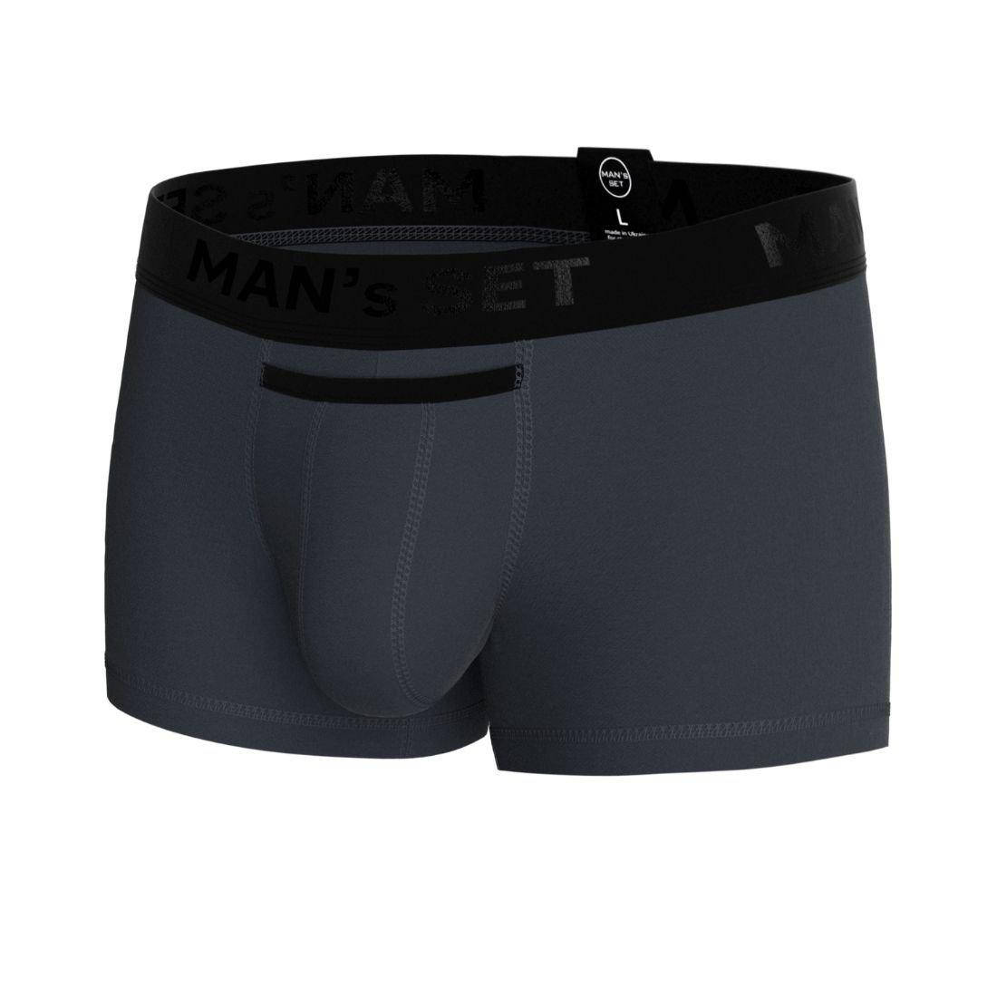 

Мужские анатомические боксеры "Black Series", Anatomic, графитовый, Черный