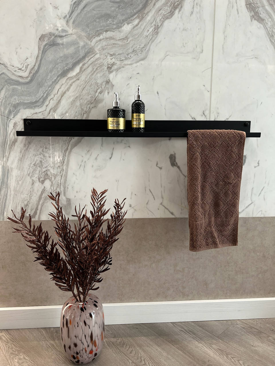 

Полка для ванной, душевой комнаты под полотенце металлическая из нержавейки