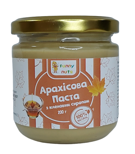 

Арахисовая паста с кленовым сиропом 200 г