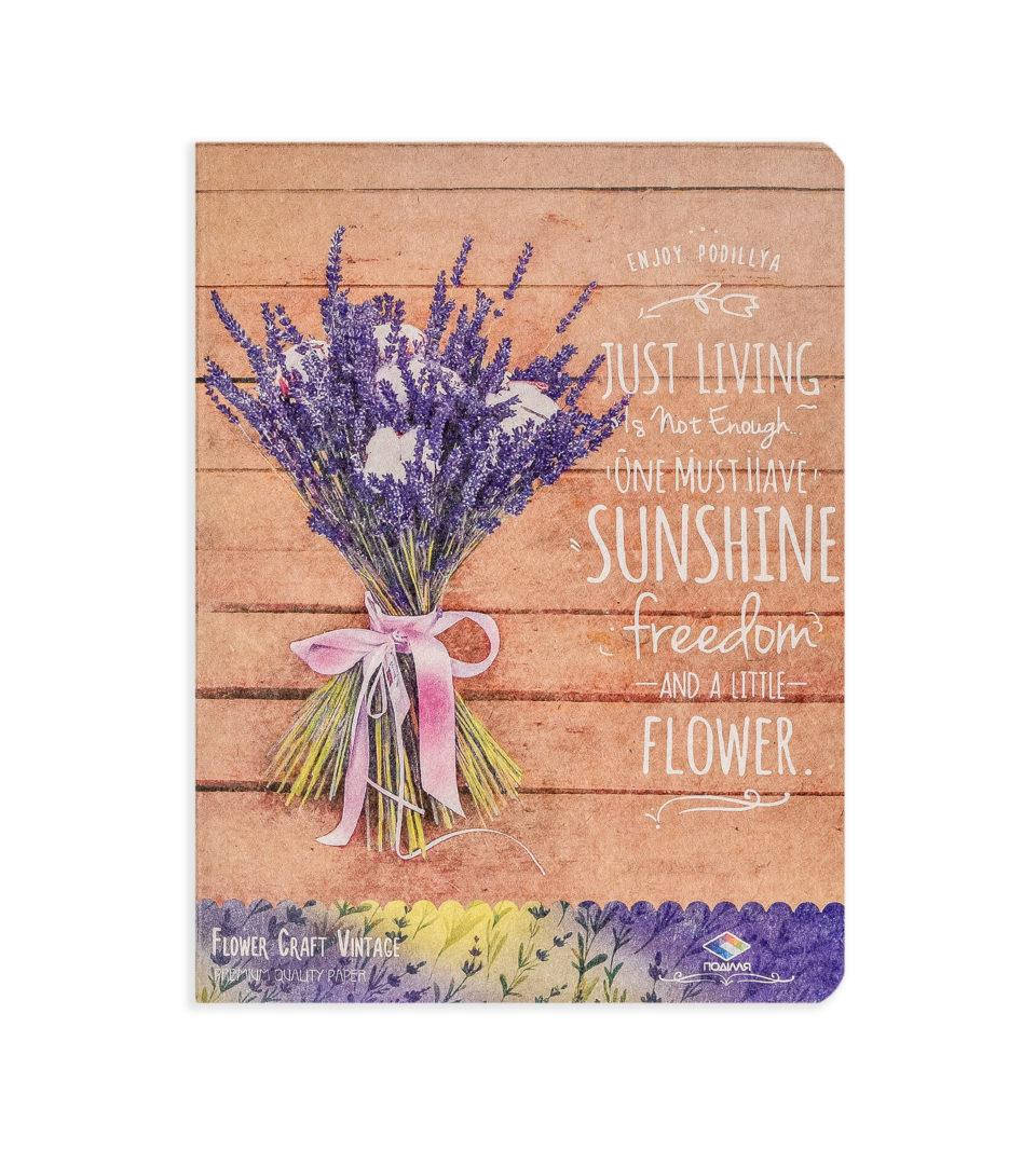 

Блокнот А5 тверда обкладинка 112л. Поділля асорті