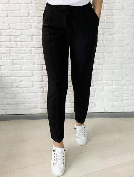 

Стильные женские брюки с высокой посадкой. Розмер 44-46,56-58