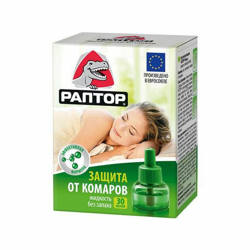 

Раптор жидкость от комаров 30 ночей