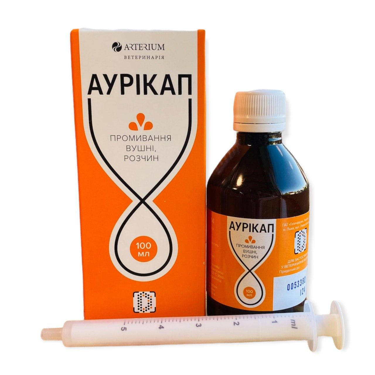 

Arterium Аурикап Раствор для чистки ушей кошек и собак 100мл