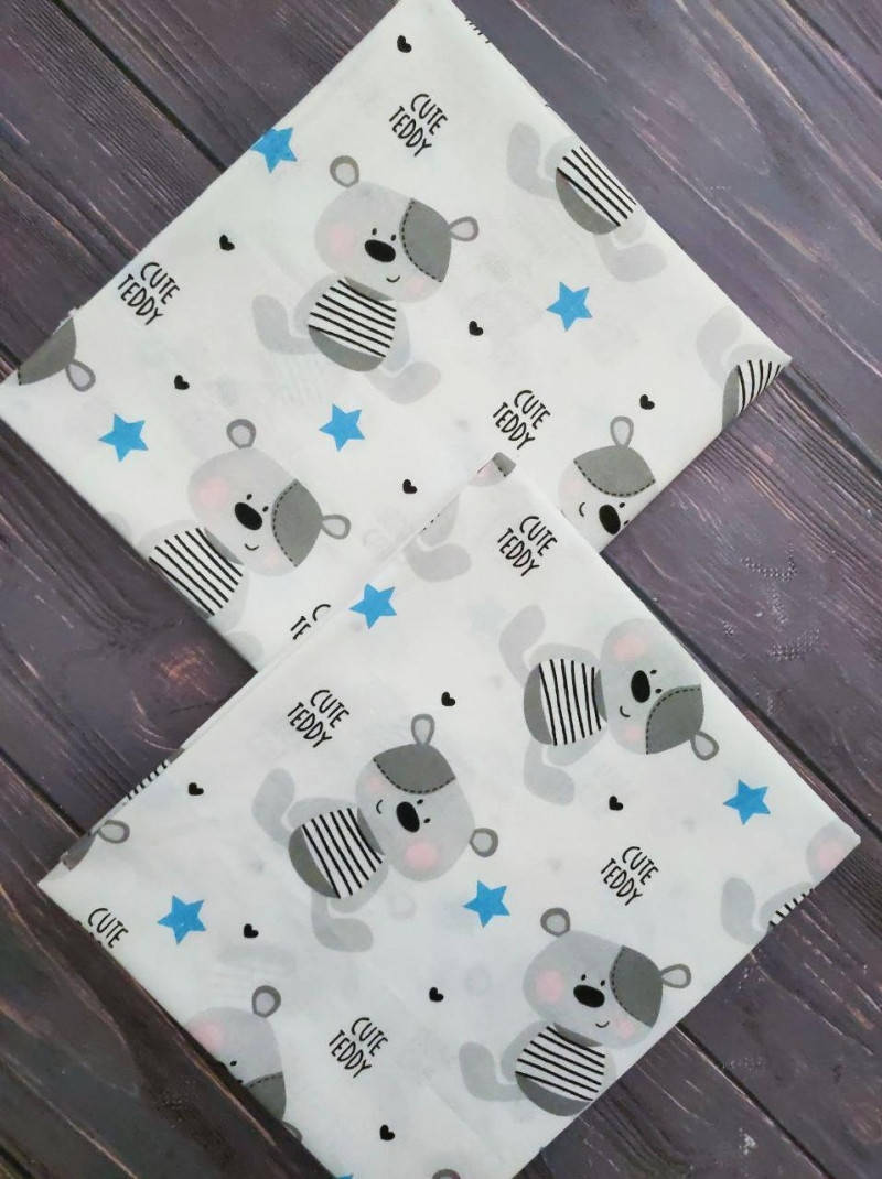 

Пеленка из польского хлопка, 80 х 90 см, Серый