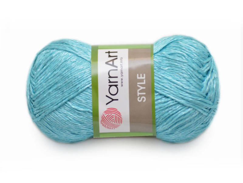 

YarnArt Style, Бирюза №673, Голубой