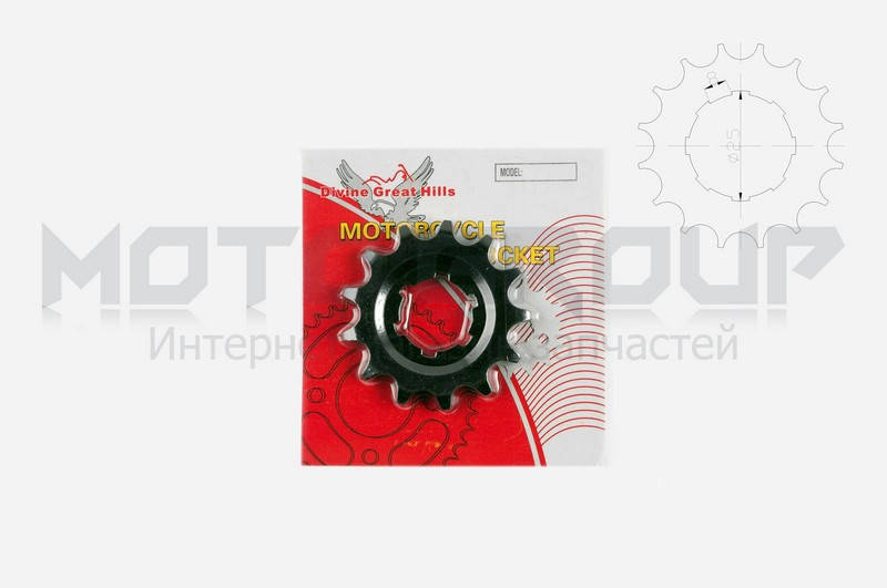 

Звезда трансмиссии (передняя) ЯВА 428-13T "DGH"
