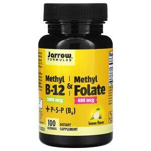 

Метил B12 и метилфолат, Methyl B12 & Methyl Folate Jarrow Formulas 1000 мкг / 400 мкг, 100 леденцов