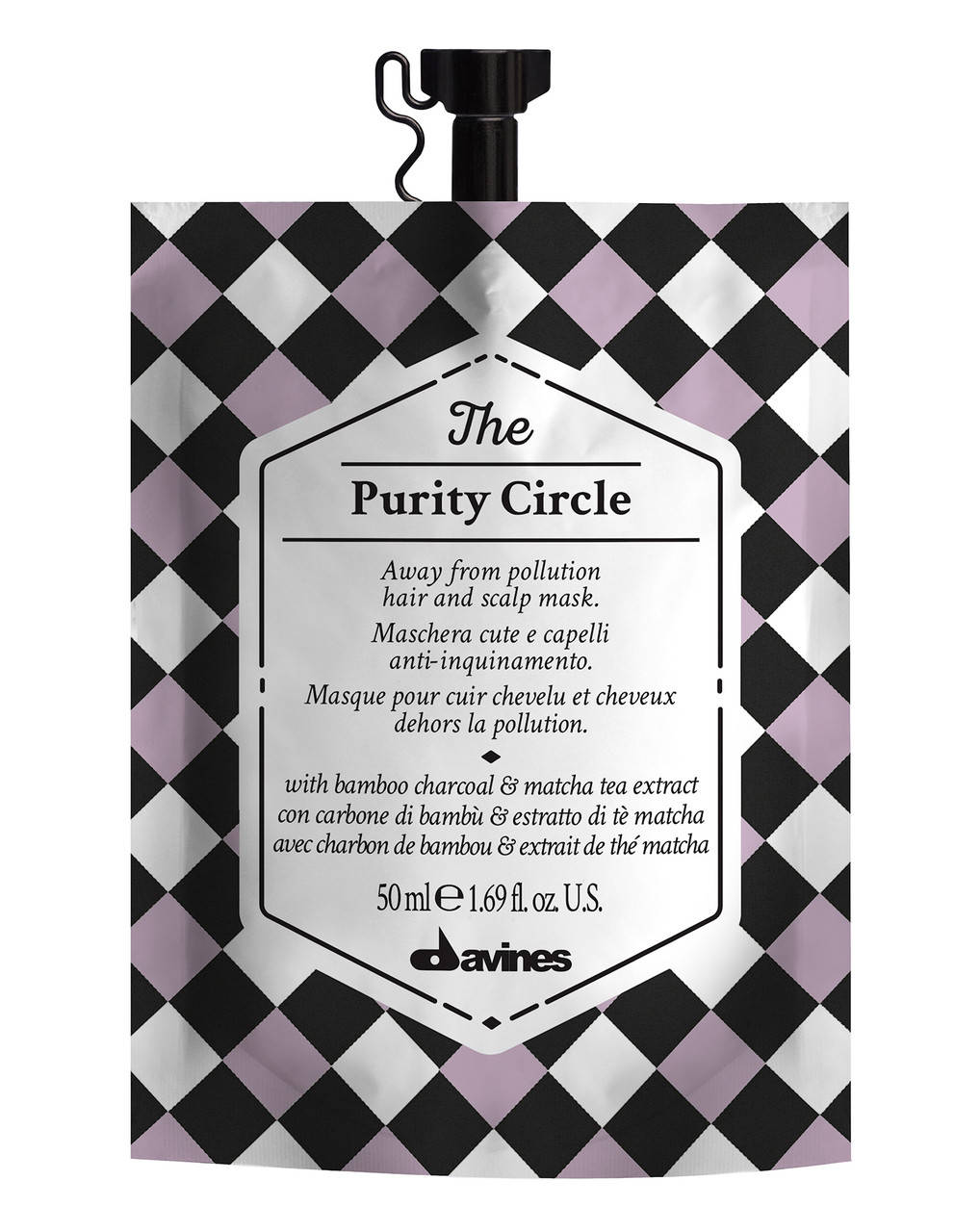 

Маска Davines The Purity Circle Mask для очищения и детокса волос и кожи головы, 50 мл