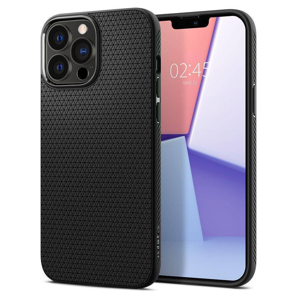 

Чехол Spigen Liquid Air для iPhone 13 Pro Matte Black (ACS03258), Черный