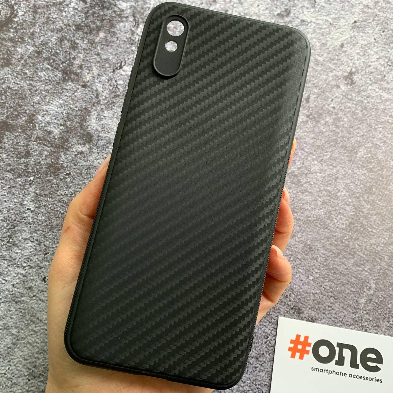 

Чехол для Xiaomi Redmi 9A накладка тонкий карбоновый чехол для сяоми редми 9а черний CSl