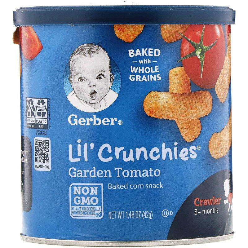 

Gerber, Lil' Crunchies, Гербер палочки для детей от 8 месяцев, со вкусом томатов, 42 г
