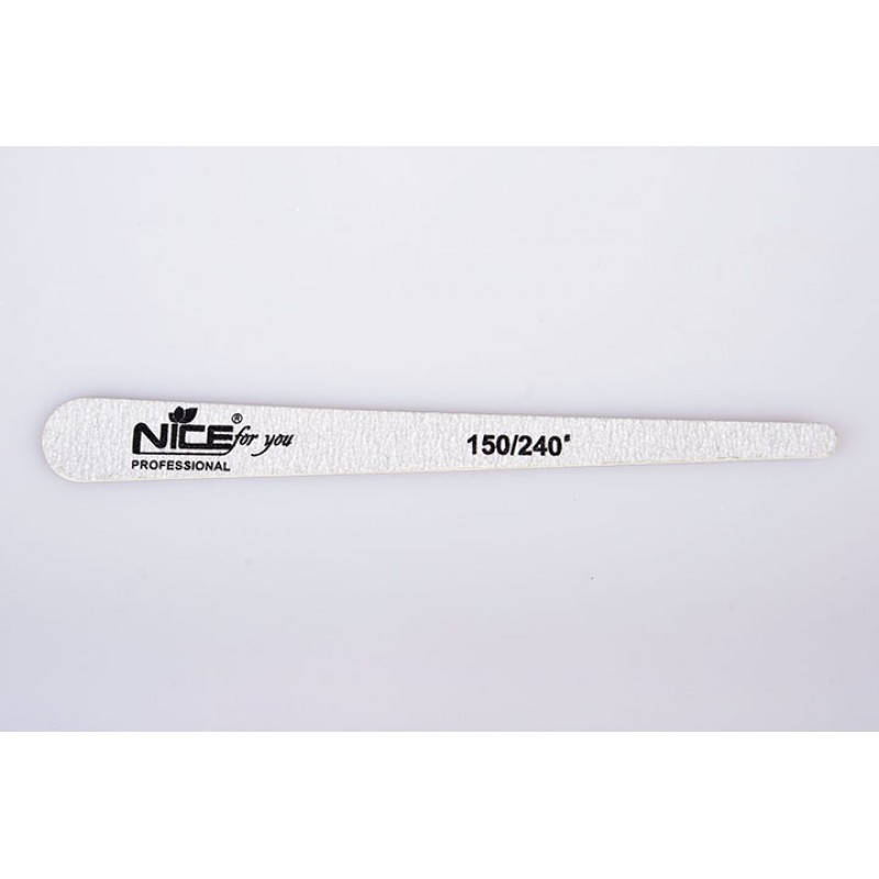 

Пилочка для ногтей маленькая КАПЛЯ Nice for you серая 150/240