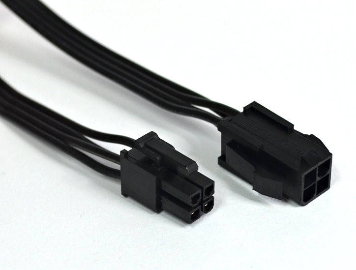 

Удлинитель питания CPU процессора 4pin на 4pin ATX 12V, Black до 100w